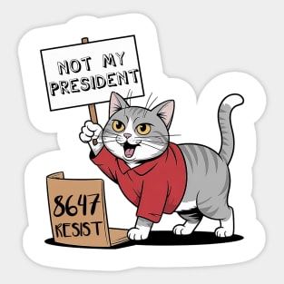 Cats-against-trump Sticker